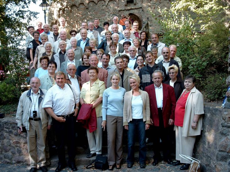Ein Gemeinschaftsfoto vom Ausflug 2003 nach Freiburg.